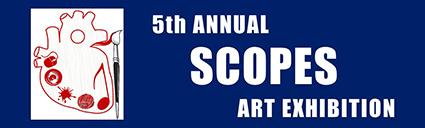 Banner with text: 5th Annual SCOPES Art Exhibition 