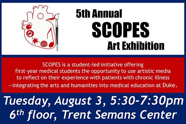 5th Annual SCOPES Art Exhibition poster