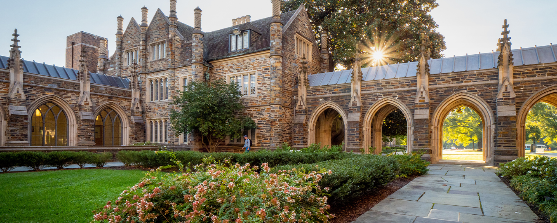 Sunrise over a corner of the Chapel Quad